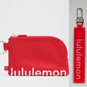 Lululemon Clippable Card Pouch & Never Lost Keychain Set